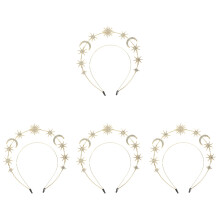 4St Luxe Godinnen Haarband Gouden Ster En Voor Vrouwen