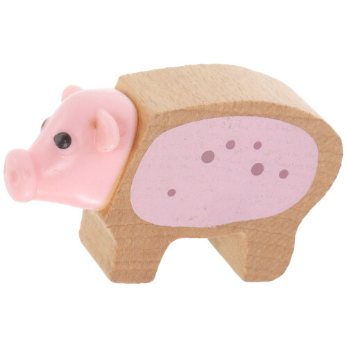 4Pièces Figurines Adorables De Miniatures Bois Plastique 2