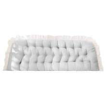 Coussin de tête de lit rectangulaire long, 120 x 50 cm, pour lit, canapé ou sol, traversin moelleux, support de lecture confortable, coussin