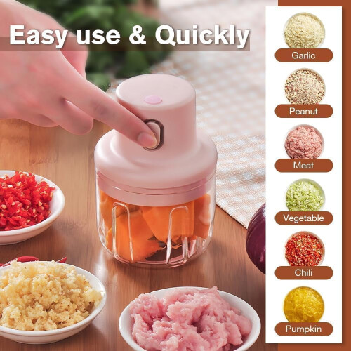Wireless Food Chopper USB Rechargeable 1 pc 2