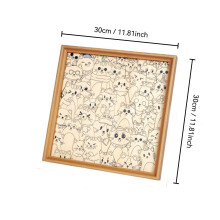 Wooden Hand-Painted Puzzle Photo Frame DIY Kit – Color Your Own Frame, Creative Craft Activity for All Ages, Compatible with Standard 4x6 Photos
