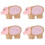 4Pièces Figurines Adorables De Miniatures Bois Plastique 7
