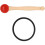 1Ensemble Accessoire Bol Chantant Maillet Bois Caoutchouc Rouge 10