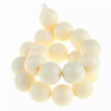 Runde, undurchsichtige Acrylperlen, lose, 6 mm, 8 mm, 10 mm, 12 mm, 14 mm, 16 mm, 18 mm, 20 mm, beige, 10 Stück