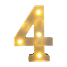 Letras LED luminosas de 26 piezas, alfabeto a pilas para fiestas, cumpleaños y decoración del hogar.