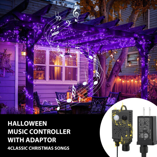 Green Christmas Mini Lights 200 LED 66 Ft Purple 2