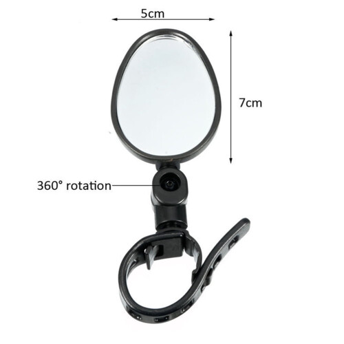 Cycling Mirror Handlebar Mirror Plastic for Cyclists 4Pcs 1