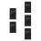 5Pièces Porte-Chèques PU Noir Polyvalent Pour Restaurant Bar 1