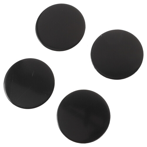 16Pièces Cache Moyeu Roue Aluminium Durable Noir Usage Auto 1