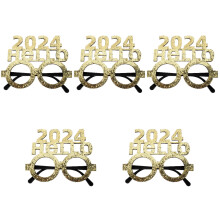5St Gouden Partybrillen 2024, Unieke Feestdecoratie En Fotoprops