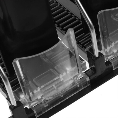Refrigerator Beverage Pusher Black Stainless Steel 3Pcs 2