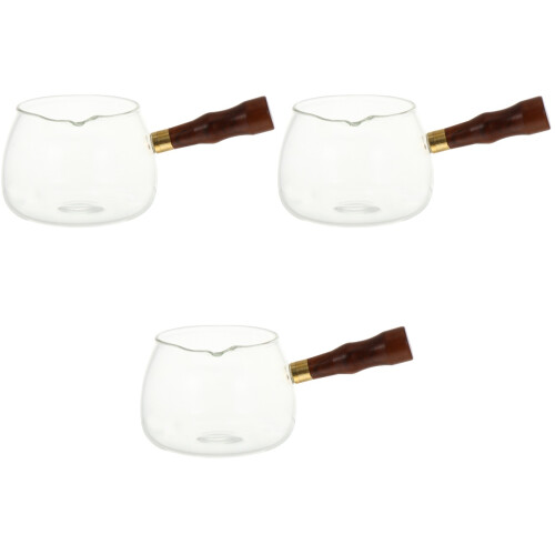 3Pièces Ensemble Théière En Verre Transparent Pour Préparation De 2