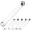 Clear Pen Holder Pack Transparent Pen Cases 6pcs 8