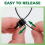7.0x150mm Releasable Push Mount Cable Ties, Black Nylon Panel Clips 4