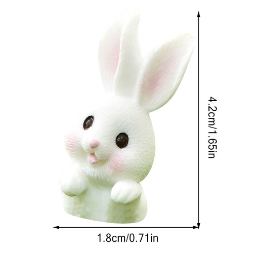 Rabbit Cake Toppers Easter Bunny Cupcake Decor 1 to 6 Pack 2