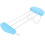 Porte-Pain Sandwich Silicone Fer Bleu Ciel 1