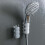 AuroraX Wall Mount Shower Head Holder with Suction Cup 4 4