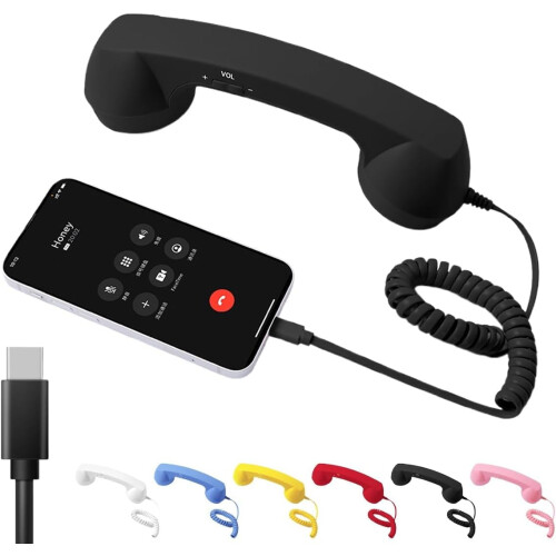 Retro Bluetooth Handset for Mobile Phones with Microphone