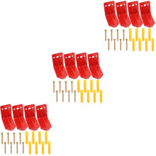12Pcs Red Fire Extinguisher Holder Wall Mount with Strong Hooks