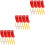 12Pcs Red Fire Extinguisher Holder Wall Mount with Strong Hooks 1