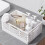 Small Foldable Storage Bins for Desk, Stackable Plastic Crates for Home Office Organizer – 8.745.793.66 in 1