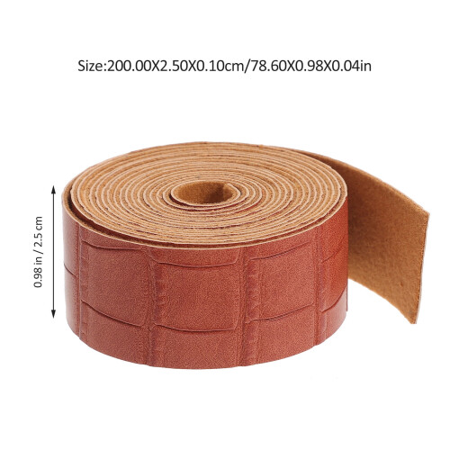 Leather Item Making Accessories 1 Roll Diy Craft Leather Strap For Decorative Hat Band 1