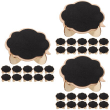 60Pcs Mini Blackboard Signs Wood Small Chalkboard for Message