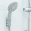 AuroraX Wall Mount Shower Head Holder with Suction Cup 4 5