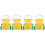 4Pcs Ergonomic Yellow Soft Rubber Sand Digging Toy Buckets 1