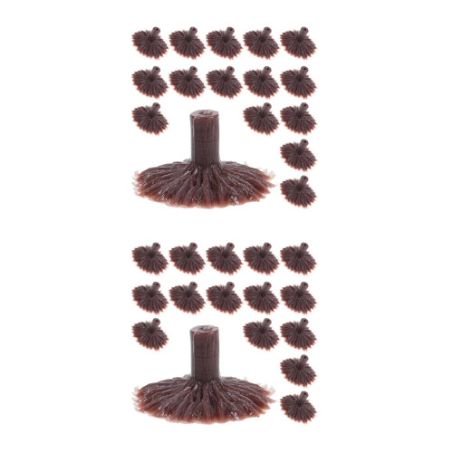 200Pcs Artificial Tree Feet Plastic Model Tree Stumps for Home Scenery