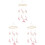 3Pièces Cloche Vent Mobile Bébé Suspendu Assorti Décoration 2