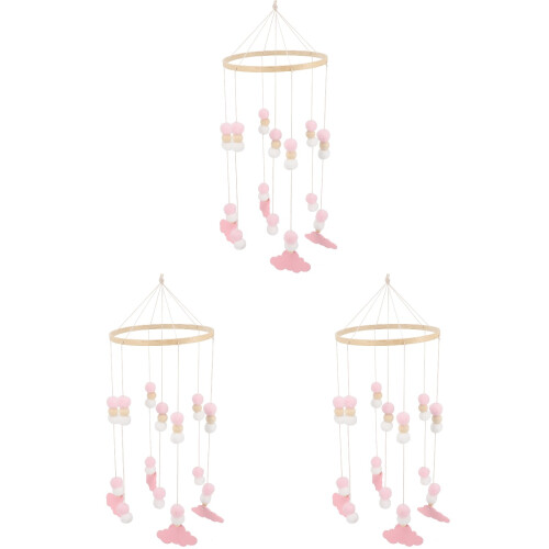 3Pièces Cloche Vent Mobile Bébé Suspendu Assorti Décoration 1
