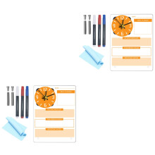 2Sets Acryl Wit Schrijfbord Memo Planner Kleurig En Praktisch