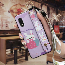Phone Case for Samsung Galaxy Xcover Pro: Waterproof, Anti-knock, Wrist Strap, Kickstand, Dirt-resistant Silicone Cover