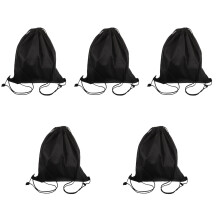 5St Duurzame Motorhelm Opbergtas Zwart Oxford Met Trekkoord