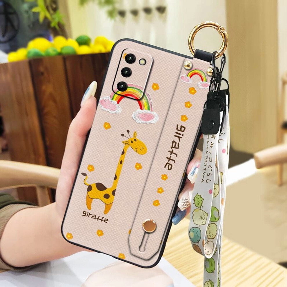 Phone Case For Samsung Galaxy A03s (Sm-A037f) Asian Version Â Shockproof, Dirt-Resistant, With Ring, Wrist Strap & Kickstand 9159796004028