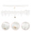 6Pièces Jarretières Blanches Décorées De Pour Élégant 10