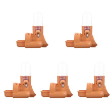 5Pièces Accessoire Hamster Orange Nourrisseur & Abreuvoir