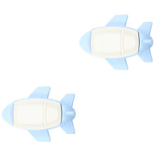 2St Bamboevezel Plane Dinnertray Met Kinderbord En