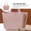 2Pièces Déjeuner Portable Rose Pour Voyage Stockage 8