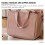 2Pièces Déjeuner Portable Rose Pour Voyage Stockage 9