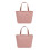 2Pièces Déjeuner Portable Rose Pour Voyage Stockage 11