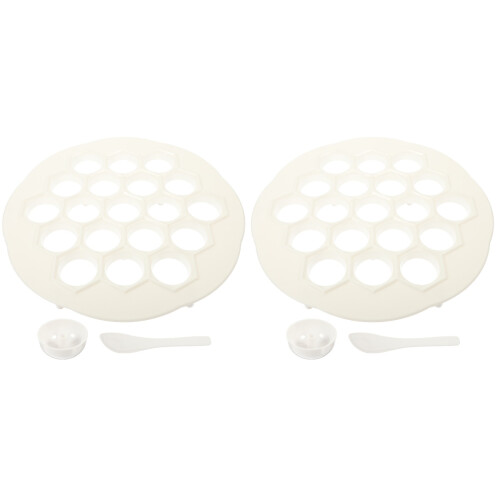 2Sets Witte Multi-Hole Dumpling Maker Voor Keuken, En