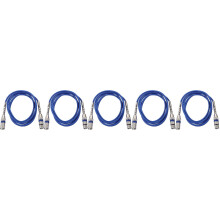 5St 3-Pin Xlr Kabel Microfoonaccessoire Geluidskabel PVC