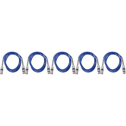 5St 3-Pin Xlr Kabel Microfoonaccessoire Geluidskabel PVC