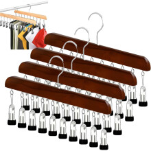 360 Rotating Wardrobe Rack with 10 Clips, Anti-Slip & Snag-Proof, Heavy-Duty Storage for Leggings, Scarves, Skirts
