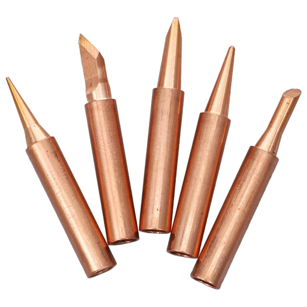 5 Pcs Soldering Iron Set Welding Accessories Soldering Accessories Solder Tips Soldering Iron Tips Replacement 9464372766468