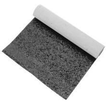Zwarte Glitter PU Leer Sheet Voor Mode En Accessoires