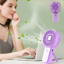 YZHMYR Handheld Turbo Fan, USB Rechargeable, 3-Speed Silent, 500mAh, Dual-Use for Dorm/Office/Outdoor, Compact Portable Cooling Fan