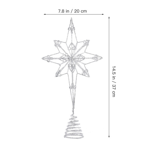 Iron Star Tree Topper Classic Christmas Decoration 1 Piece 1